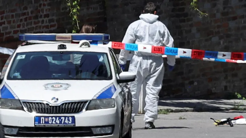 Serbian officer shot with crossbow outside embassy